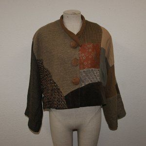 DONNA JESSICA Vintage 90's Lagenlook Crop Jacket